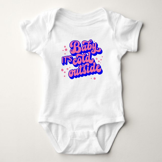 Body Jouer bébé, c’est froid en hiver (Devant)