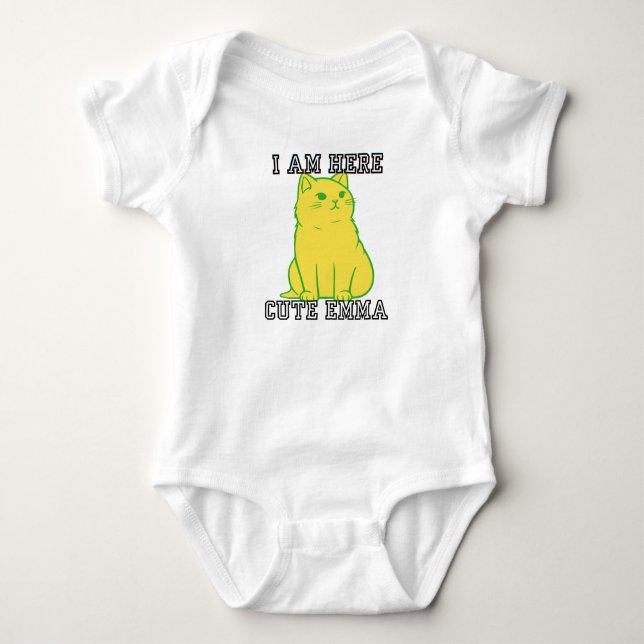 Body Jouer Kitty Emma Baby Bodysuit. (Devant)