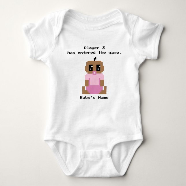 Body Joueur 3 Entré dans le jeu Ethnic Baby Girl Shirt (Devant)