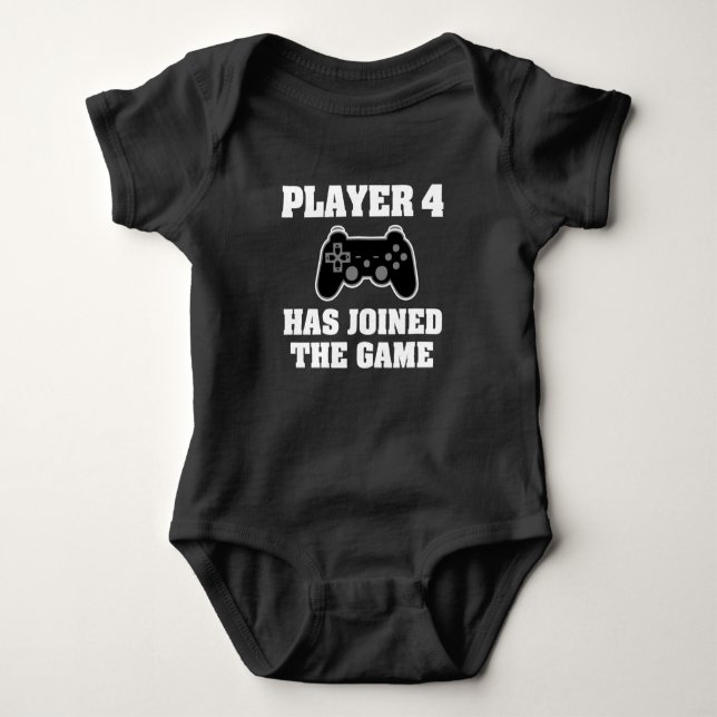 Body Joueur 4 a rejoint le jeu - Baby Gamer Shirt (Devant)
