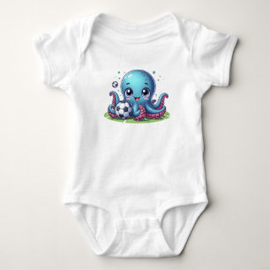 Body Joueur de football Bleu Bébé Octopus