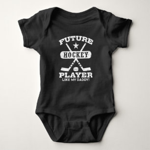 Body Joueur de hockey futur comme mon papa bébé