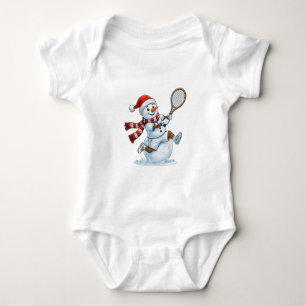 Body Joueur de tennis bonhomme de neige Noël 2026 Vacan