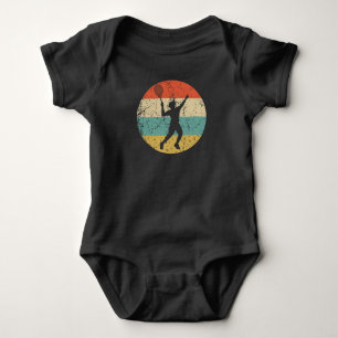 Body Joueur de Tennis Silhouette Rétro Service Sports