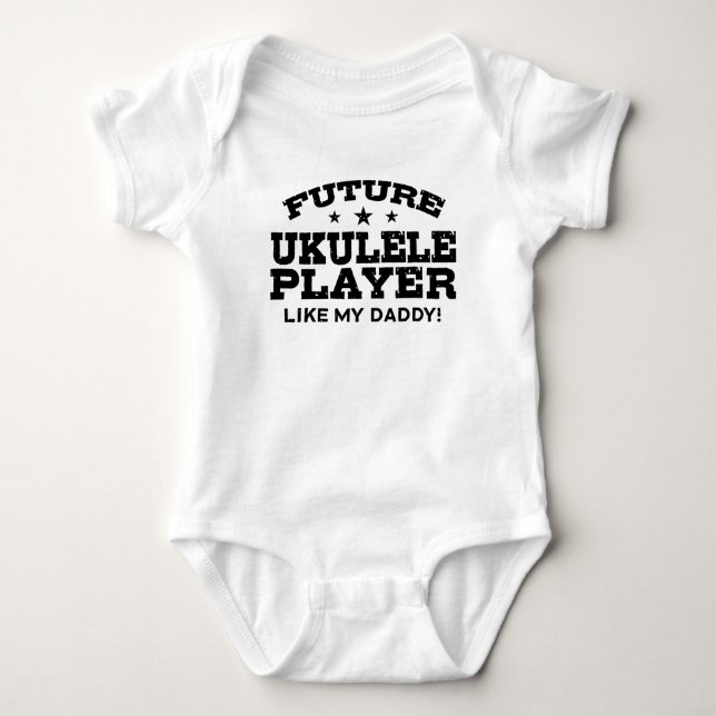 Body Joueur futur Ukulele comme mon papa (Devant)