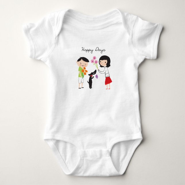 Body Jours heureux Cocos et nous gro de bébé (Devant)