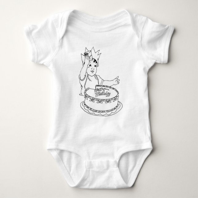 Body Joyeuse chemise enfant anniversaire (Devant)