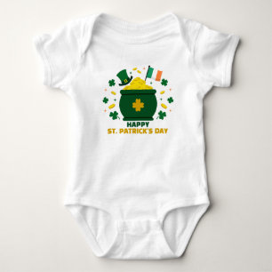 Body Joyeuse Saint Patrick avec Clovers Pot of Gold
