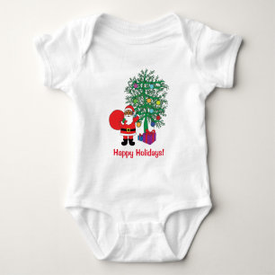 Body Joyeuses Fêtes Famille afro-américaine Père Noël
