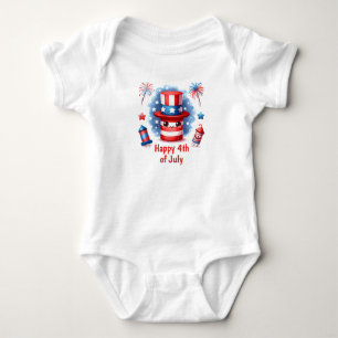 Body Joyeux 4 juillet de pétards