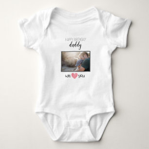 BODY JOYEUX ANNIVERSAIRE DADDY BABY BODYSUIT TEXTE PERS