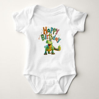 Body Joyeux Anniversaire Dinosaure – Fête de Dino Migno