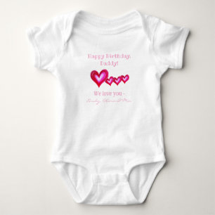 Body Joyeux Anniversaire, Papa Personnalisé De Triplets