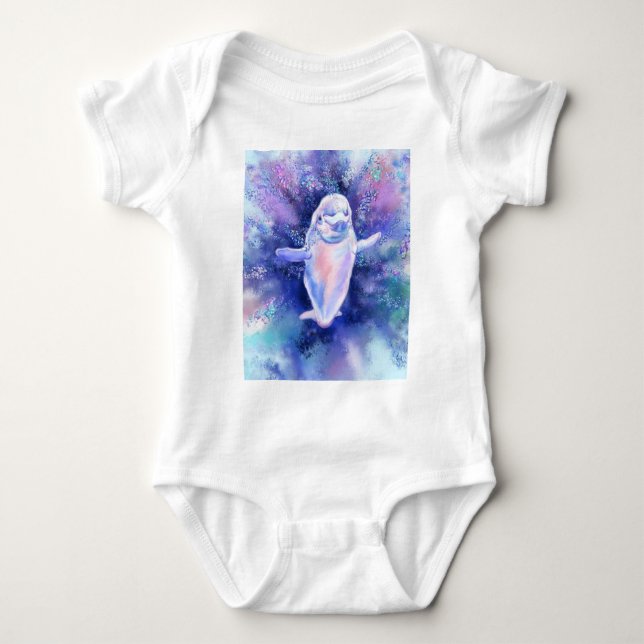 Body Joyeux Beluga Whale Baby Bodysuit (Devant)