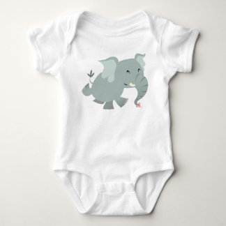 Body Joyeux Cartoon Eléphant Vêtement bébé