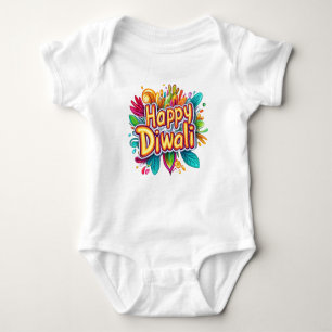 Body Joyeux Diwali avec un arrière - plan coloré