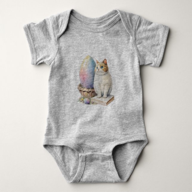 Body Joyeux Jour de Pâques, Chat de Pâques (Devant)