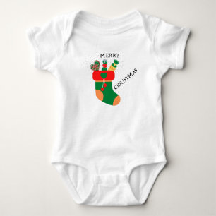 Body Joyeux Noël Baby Bodysuit Blanc