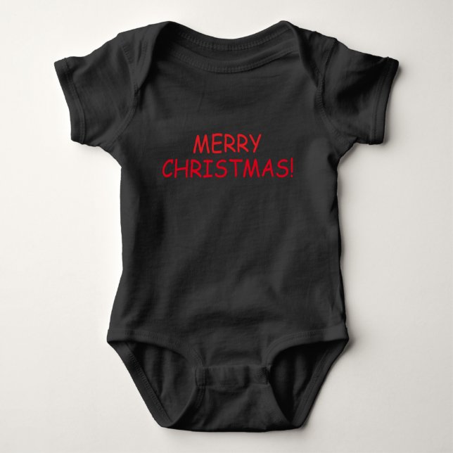BODY JOYEUX NOËL ! BODYSUIT BÉBÉ BIOLOGIQUE (Devant)