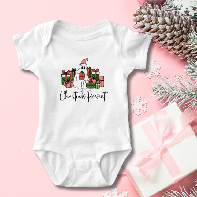 Body Joyeux Noël drôle et mignon (Cute Colorful Funny Newborn Ghost Of Christmas Baby Bodysuit )