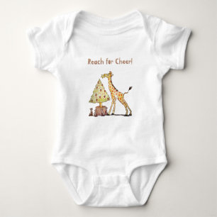 Body Joyeux Noël Girafe – Art Dessiné à la Main
