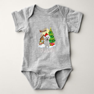 Body Joyeux Noël mignonne Bichon Frise Père Noël avec N