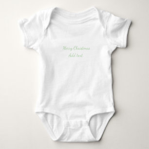 Body Joyeux Noël vert fond simple solo fête