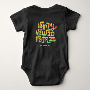 Body Joyeux Nouvel An 2025 Couleur tendance Personnalis