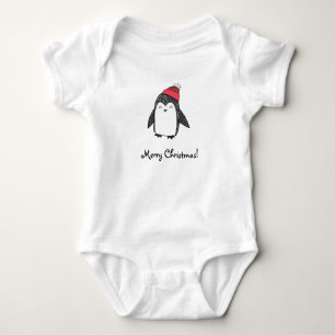 Body Joyeux Pingouin Joyeux Noël en Casquette d'hiver r