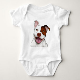 Body Joyeux Pitbull souriant