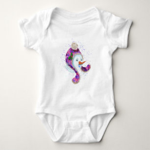 Body Joyeux Snowman Dans Purple Rose Beanie Casquette d