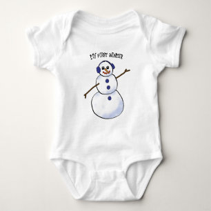 Body Joyeux Snowman Mon premier hiver
