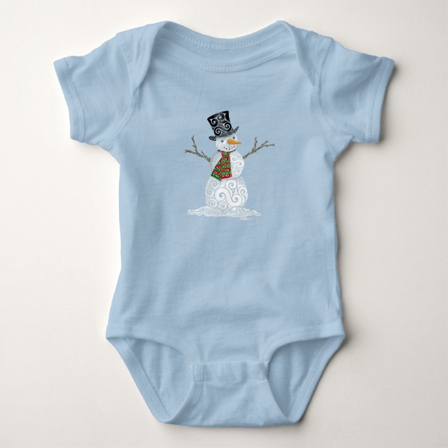 Body Joyeux Snowman Tourbillonnant (Devant)