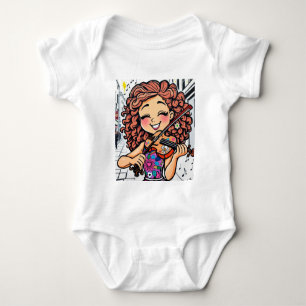 Body Joyeux violon, dessin de fille pour les mélomanes