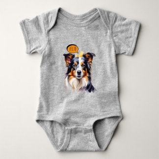 Body Joyful Cavalier King Charles Spaniel in Watercolo 