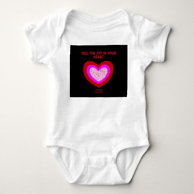 Body Joyful Heart Baby Jersey Bodysuit (Devant)