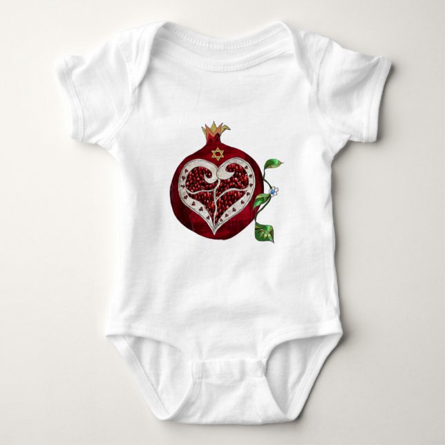 Body Judaica Pomegranate Heart Hanoukka Rosh Hashanah (Devant)