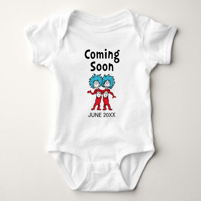 Body Jumeaux Thing One et Thing Two du Dr Seuss | Bient (Devant)