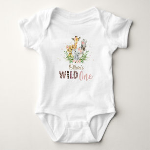 Body Jungle Animal Wild ONE Girl 1er Anniversaire tenue