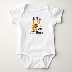 Body Juste un garçon qui aime les tigres doux animaux t