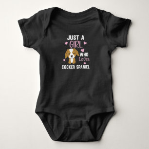 Body Juste Une Fille Qui Aime Cocker Spaniel Kawaii Chi