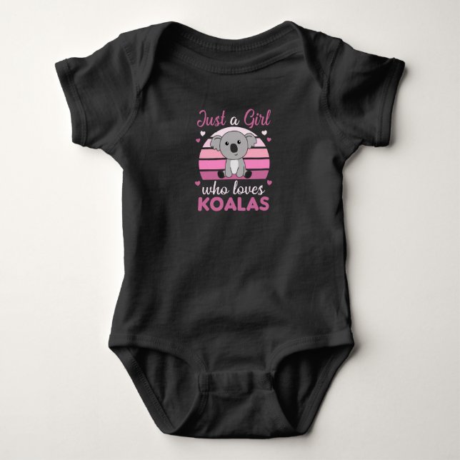 Body Juste Une Fille Qui Aime Koalas Cute Koala Ours (Devant)