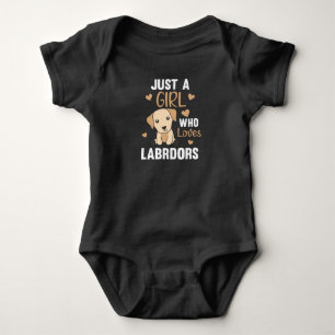 Body Juste une fille qui aime Labradors Kawaii Chiens