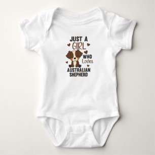 Body Juste une fille qui aime le chien berger australie
