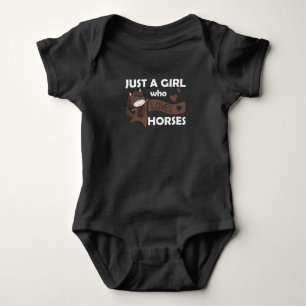 Body Juste Une Fille Qui Aime Les Chevaux Doux Pony