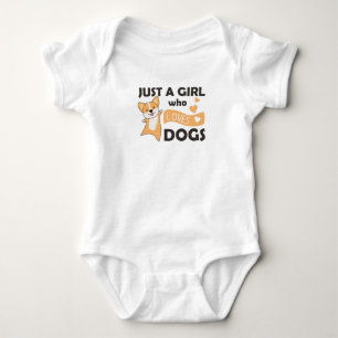 Body Juste Une Fille Qui Aime Les Chiens Corgis Herz Co