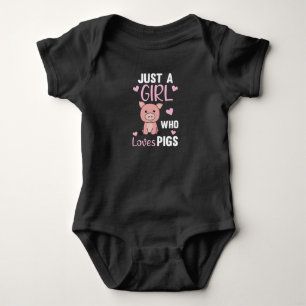 Body Juste Une Fille Qui Aime Les Cochons Cute Cochon P