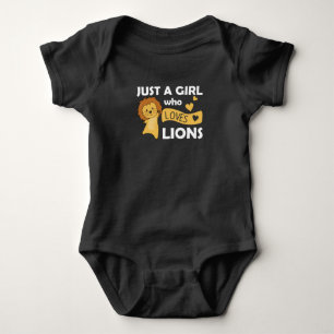 Body Juste Une Fille Qui Aime Les Lions Mignons Lion Gr
