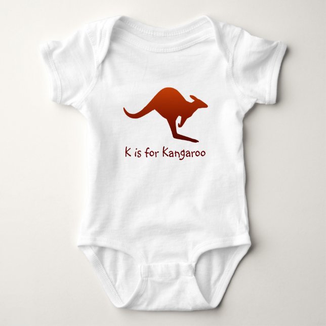 Body K est pour bébé kangourou (Devant)