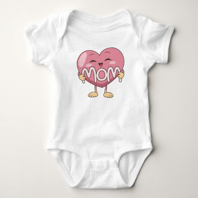 Body Kawaii Mom Heart Hug Design (Devant)